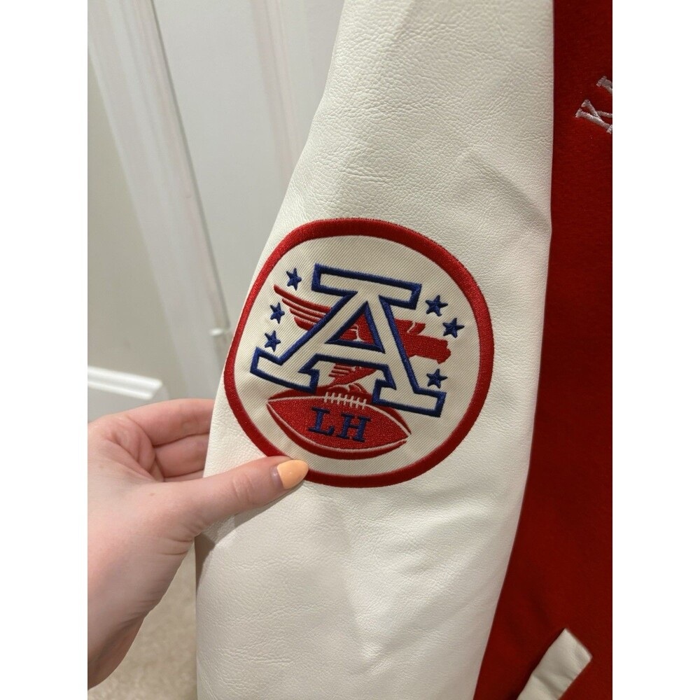 NFL Jacket Kansas City Chiefs Vintage Style 2XL NWOT Red Button Up Football Logo - Picture 6 of 7